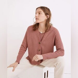 Madewell Pink Cardigan Sweater